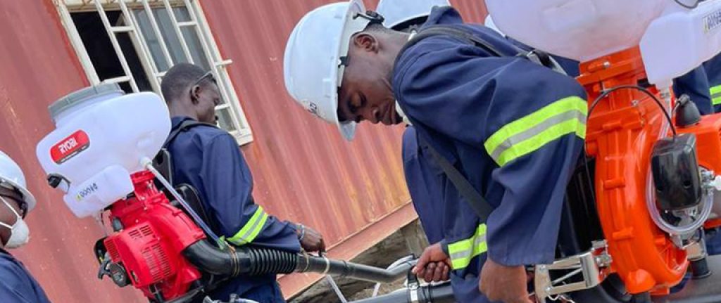 Désinfectation du site