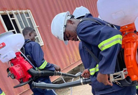 Désinfectation du site